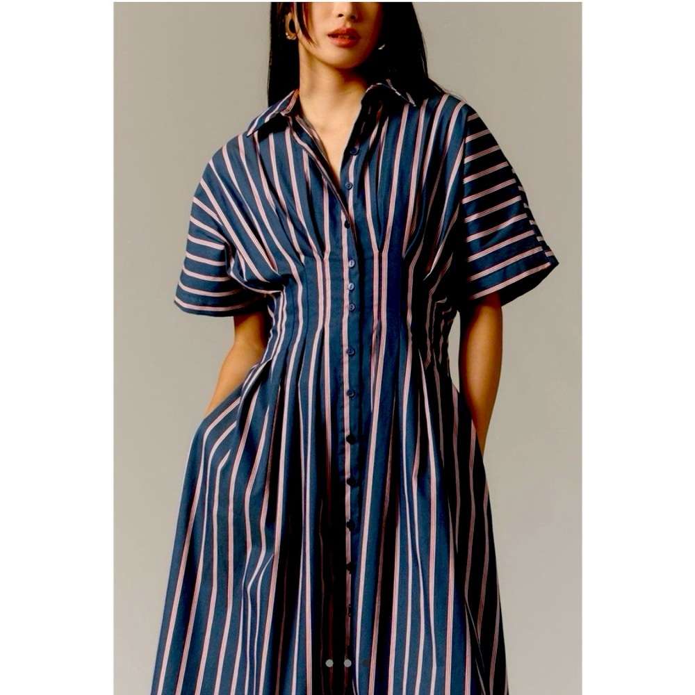 Anthropologie Exquise The Tobie button down dress